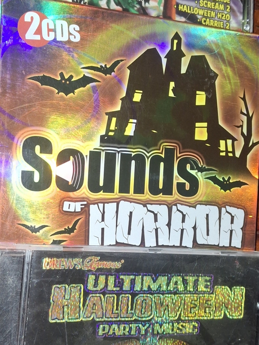 Sounds of Horror Halloween Party CDs - Orange Holographic